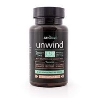 AltruFuel Unwind - All Natural 25 mg Hemp Extract with Melatonin and Valerian Root [Promotes Sleep, Muscle Recovery and Relaxation] - 30 Vegan Caps