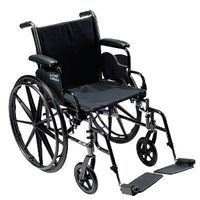 Cruiser III Lightweight, Dual Axle Wheelchair - Cruiser III Removeable Desk Arms, 18 x 16, Footrests