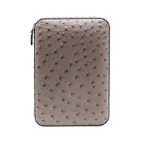 Lxc Smoking Set/Travel Portable Cigarette Box Cedar Wood Lining Leather can Hold 4 Cigars with Cigar Scissors Men's Gift Box Multi Color Optional Mute (Color : Gray)