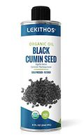 Lekithos® Organic Black Cumin Seed Oil - 8 fl. oz. - Certified USDA Organic - Cold Pressed - Non-GMO - Rich in Thymoquinone - Vegan