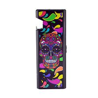 USB Powered Rechargeable Flameless Cigarette Lighter Bottle Opener - Sugar Skull