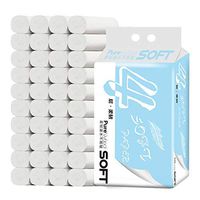 Jemets 6 Rolls Coreless Toilet Paper Toilet Paper Toilet Paper Towel 6 Rolls/Lift Toilet Paper Household Full Box Affordable Packaging Paper Towel Roll Paper