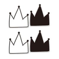ZoePets Black and White Crown Pattern Wallpaper Sticker Green Cartoon Wallpaper Wallpaper Children's Room Bedroom Personality Simple Wallpaper