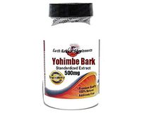 Yohimbe Bark Standardized Extract 500mg * 100 Caps 100% Natural - by EarhNaturalSupplements