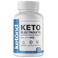 Ketond Keto Electrolyte Pill with RealSalt — Replenish and Balance Electrolytes — 120 Pills