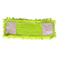 Coodio Microfiber Cleaning Mop Replacement Cloth Removable Wet Absorption for Floor Mop Green