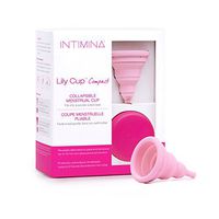 Intimina Lily Cup Compact Size A - Collapsible Period Cup with Flat-fold Compact Design, Reusable for Go-Anywhere Period Protection