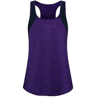 general3 Women Sport Tank Tops - Racerback Athletic Yoga Tops, Running Exercise Gym Vest Shirts Camisole (Purple, Small)