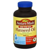Nature Made Flaxseed Oil 1400 Mg Softgel, 180 Count