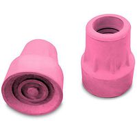 Steel-Reinforced 7/8" Crutch Tips - 1 Pair (Pink)