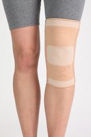 Bravo Elastic Spandex Knee Support with Soft Gel Cushion and Metal Spring (Large)
