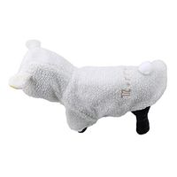Meolin Cotton Pet Coat Dog Cat Hoodie Pet Clothes Puppy Hoodies Coat Winter Sweatshirt Warm Sweater,White,S