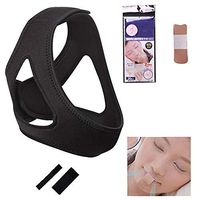 Anti Snoring Chin Strap, Snoring Solution and Anti Snoring Devices, Snoring Chin Strap for Sleep, Adjustable and Flexible Snore Chin Strap for Men and Women,Black