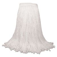 O'Dell Mop Head, Premium Saddleback Head, Rayon Fiber, 24-Oz, White, 12/Carton, New