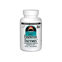 Source Naturals Essential Enzymes 500mg Bio-Aligned Multiple Enzyme Supplement Herbal Defense for Digestion, Gas, Constipation & Bloating Relief - Supports Immune System - 240 Vegetarian Capsules