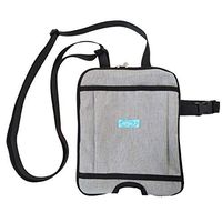 Ibnotuiy 1Pcs Waterproof Bladder Ostomy Elderly Drainage Bag Care Package/Patient Urinary Leg Bag Cover with Zipper for Ostomy Supplies (Square Grey, 1500mL)