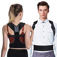 OMERIL Posture Corrector for Women and Men, Adjustable Lower and Upper Back Brace with Lumbar Support Back Straightener for Improving Bad Posture and Pain Relief from Neck, Back, Shoulder