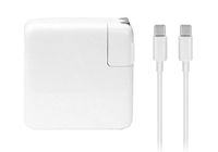 61W USB-C Power Adapter Charger, with USB-C to USB-C Charge Cable