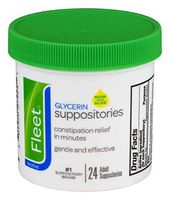 Fleet Laxative Glycerin Suppositories | Fast Constipation Relief | Adult Suppositories, 24 Count, Pack of 12