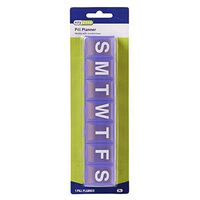 Ezy Dose (7-Day) Pill, Medicine, Vitamin Organizer Box | Weekly, Daily Planner | Large Compartments | Clear Lids