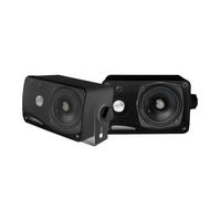 Pyle Pair Plmr24b Black Marine Audio 2 Way Box Speakers