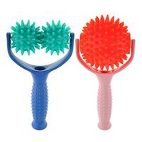 2X Handheld Acupuncture Body Relaxation Spiky Massage Rolling Ball Massager