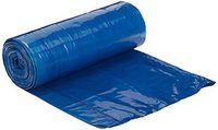 AmazonCommercial 13 Gallon Blue Recycling Bags /w Drawstrings - 0.7 MIL - 45 Count