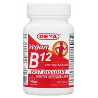 Deva Vegan Vitamins Sublingual B 12 Vegan 90 Tab
