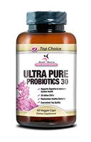 ULTRA PURE PROBIOTICS 30 - #1 Recommended Best Probiotic Supplement. Time Release Caps - 20x More Effective than other Capsules - Great Probiotics Supplement for Women, Men & Children - Promotes Positive Intestinal Health and Digestive System.