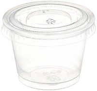 Polar Ice 125 Count Jello Shot Souffle Cups and Lids, 1-Ounce, Translucent