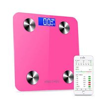Bluetooth Accurate Body Fat Scale Digital Smart BMI Scale Digital Bathroom Wireless Weight (Pink)