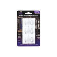 MAGIC MOUNTS 3709 All Purpose Hook 6/PK WHT