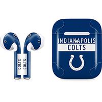 Skinit Decal Audio Skin for Apple AirPods with Wireless Charging Case - Officially Licensed NFL Indianapolis Colts Blue Performance Series Design