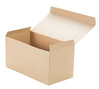 Premier Retail Packaging 10 Count Kraft Pinstripe Gift Box, 12 x 6 x 6