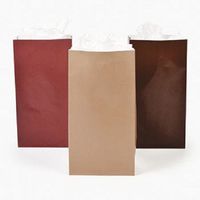 Lot of 24 Fall Autumn Colors Paper Gift Wedding Bags