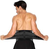 TriLink Back Support Brace for Lower Back Pain Relief- Lumbar Support Belt with Reinforcing Springs and Dual Adjustment Straps for Men & Women