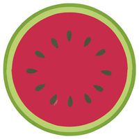 Caspari Watermelon Slice Luncheon Plates (11880SP)