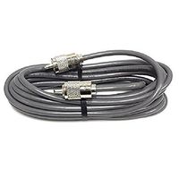 18` FOOT CB HAM RADIO ANTENNA COAX CABLE RG8X KALIBUR ENDS