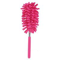 Whitelotous Microfiber Hand Duster Extendable Washable Clean Brush Duster for Car Computer Desk(Red)