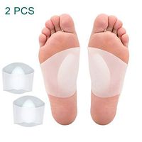Arch Support Gel Pads Set, Messar 2 PCS Soft Gel Pads Sleeves for Plantar Fasciitis Support and Flat Foot Support, Fallen Arches, Heel Spurs, Feet Pain Relief for Women and Men (Style 2)