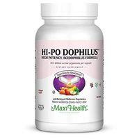 Maxi Health HI-PO Dophilus - High Potency Acidophilus Probiotics - 60 Capsules - Kosher