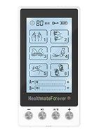 6 Modes Best Muscle Simulator tens EMS nmes Unit Machines Electric Electronic Pulse Massagers for Back Neck Shoulder Knee Legs Body Pain tmj Replacement Pads TS6AB HealthmateForever-White