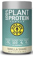 Gold's Gym 100% Plant Vanilla Protein Powder - Contains Essential Amino Acids that Build Muscle and Decrease Soreness and Fatigue After Workout - 1.5lbs (19 Servings)