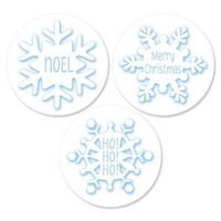 Snowflake Christmas Envelope Seals - Set of 144 93 Designs) Self-Adhesive, Flat-Sheet, 1-1/2" Sticker Seals, By Colorful Images