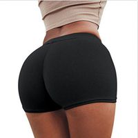 Meolin Women Sports Shorts Gym Workout Skinny Shorts Pants Yoga Running Shorts Breathable Pants,black,M