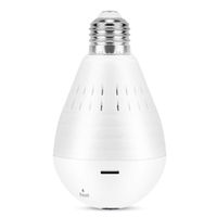 Wireless Light Bulb Camera,960P HD WiFi Panoramic VR Indoor/Outdoor Home Cameras,128 Card 360 Degrees Home WiFi Security Camera for Motion Detection/Alarm Push/HD Night Vision