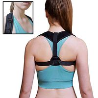 Posture Corrector Brace for Men and Woman by BareEvolution - Upper Back Shoulder Neck Support Device for Correction and Pain Relief - Exercise Workout Equipment Bands for Clavicle and Chest Training