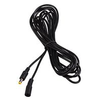 DC 2.1 5.5 MM Power Cord Male to Female Plug Extension Cable Adapter for Car Truck Monitor CCTV Led Light Parking Reverse Camera 12V 24V (5 Meters 16 Feet)
