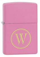 Personalized Zippo Matte Pink Lighter with Free Initial Laser Engraving