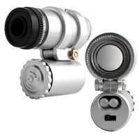 Mini Jeweler Loupe LED Light 45X Magnifier Microscope